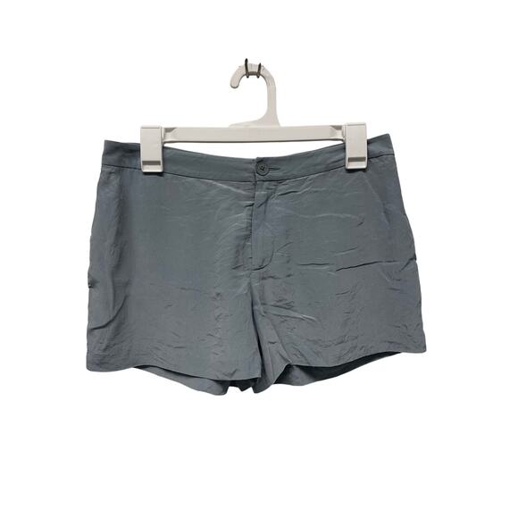Alexander Wang Silky Mini Shorts high rise with pockets blue size small - Picture 1 of 7